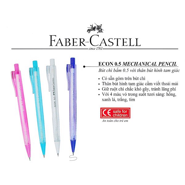 BÚT CHÌ BẤM ECON ICE PENCIL  ASSORTED Faber-Castell