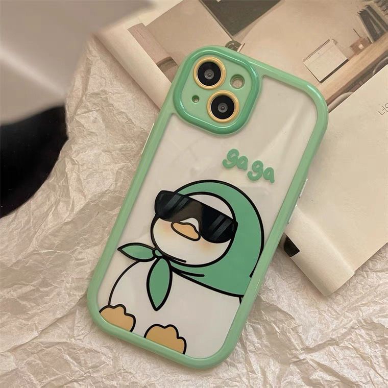Ốp Điện Thoại Họa Tiết Vịt Hoạt Hình Dễ Thương Cho iphone 12 13 11 Pro Max X Xs Max Xr Hlj8