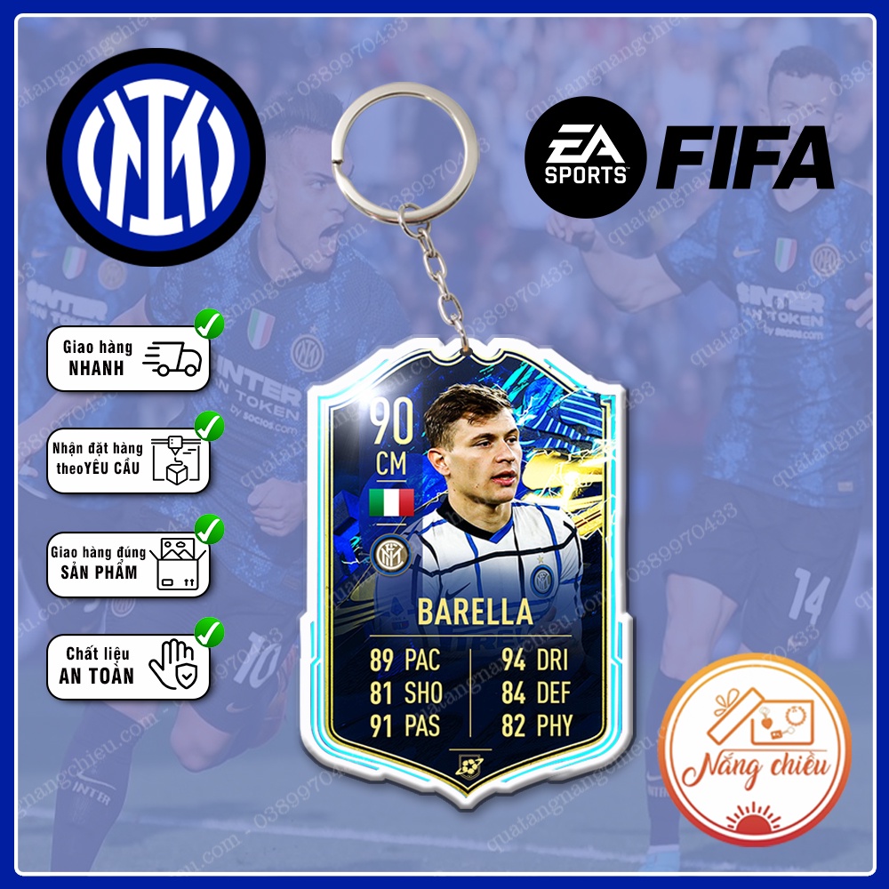 Móc khóa CLB Inter Milan, Móc khóa FIFA Online - Thiết kế với mọi nhân vật ☘️MÓC KHÓA FIFA☘️