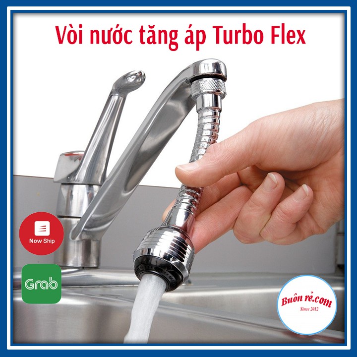 Đầu vòi xịt nước tăng áp cho vòi bồn rửa Turbo Flex điều chỉnh dòng nước 01120 Buôn Rẻ