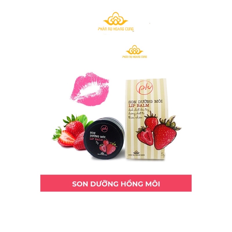 Son dưỡng môi dâu tây mới Phấn Nụ Hoàng Cung 5ml/hộp