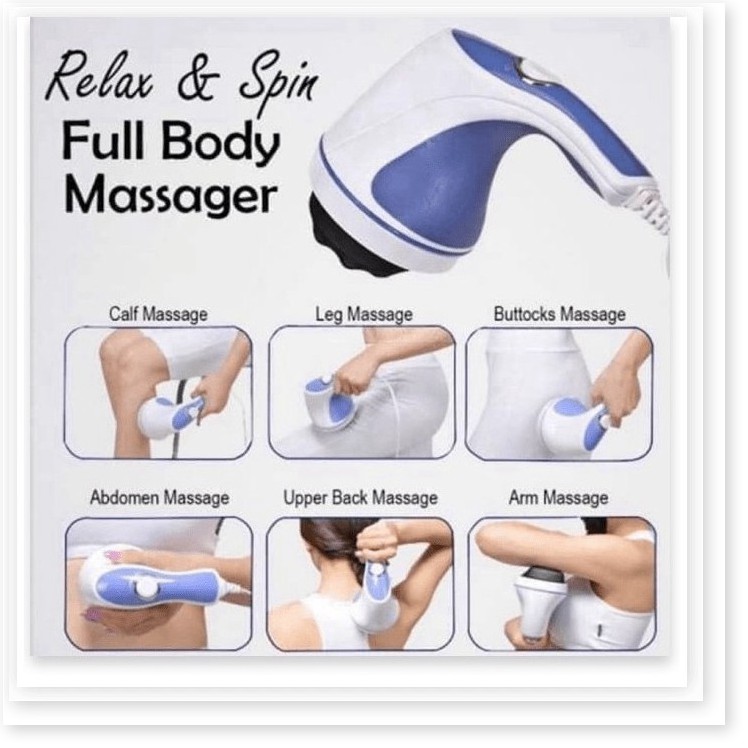 Máy đánh tan mỡ bụng cầm tay Relax & Spin Tone.