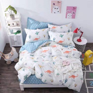 Bộ chăn ga gối cotton demi nhập khẩu