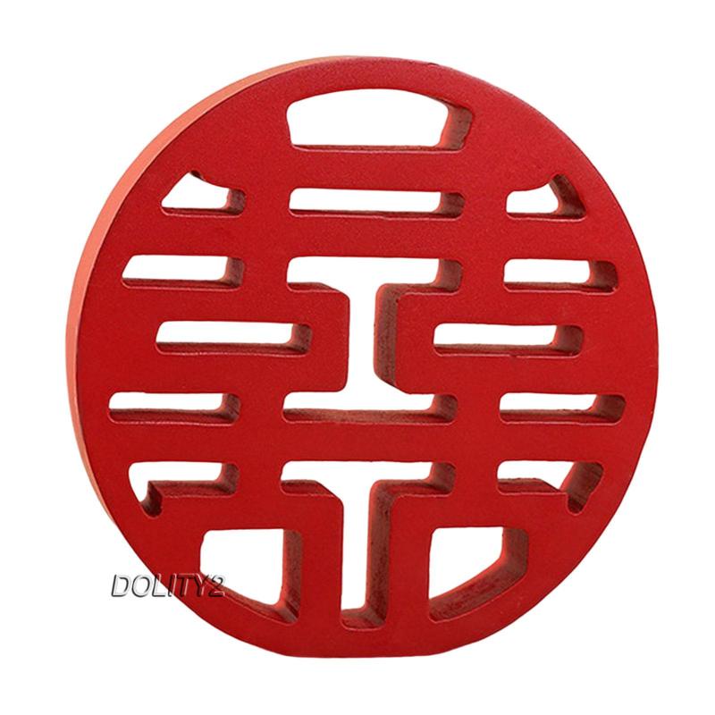 [Dolity2] Đồ Trang Trí Bàn Hạnh Phúc Đám Cưới Bằng Gỗ Phong Cách Trung Hoa