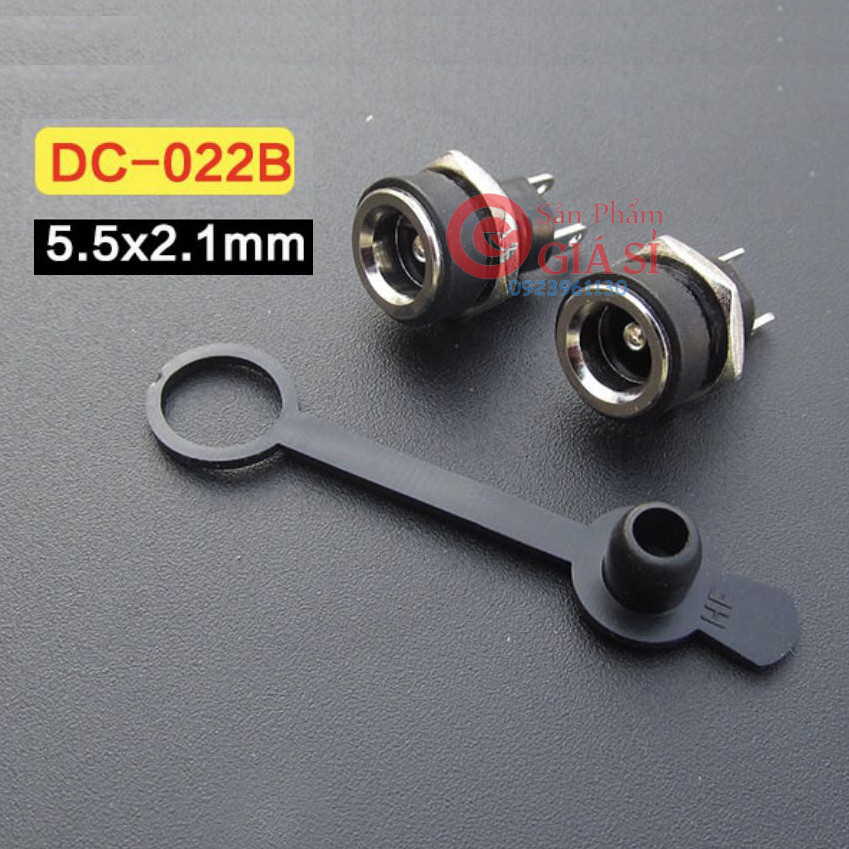 Jack sạc DC-022B chuẩn 5.5mm x 2.1mm (Có cao su chống nước) ❤️freeship❤️