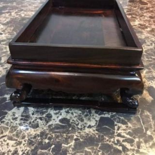 Khay trà gỗ trắc trơn