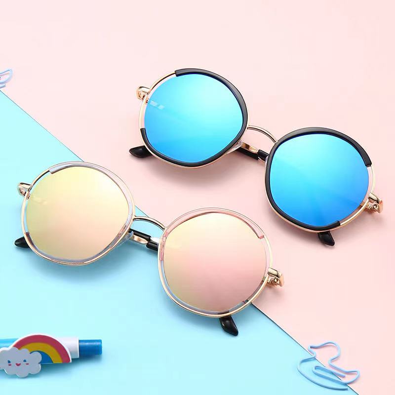 Kính mát gọng kim loại phong cách Hàn Quốc thời trang cho bé