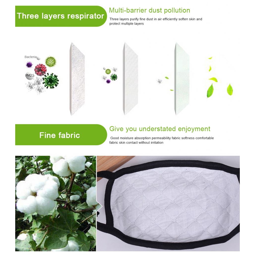 【Fast】【Available】 Black Cotton Mask Protective dust mask 【BooBoom】 | BigBuy360 - bigbuy360.vn