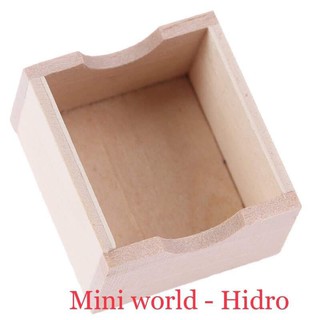 Mô hình khay gỗ mini dùng trang trí nhà búp bê. khay gỗ mini