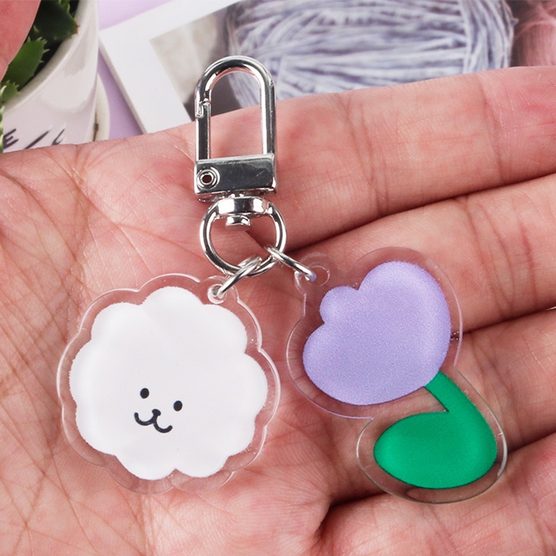 Móc Khóa Hình Đám Mây Và Hoa Thời Trang Đa Năng