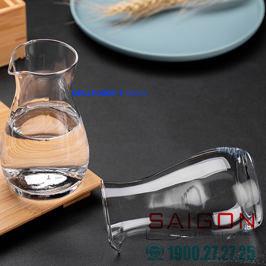 Bình Rót Thủy Tinh có Mỏ 300ml | DEL.FJQ07-1 | BigBuy360 - bigbuy360.vn