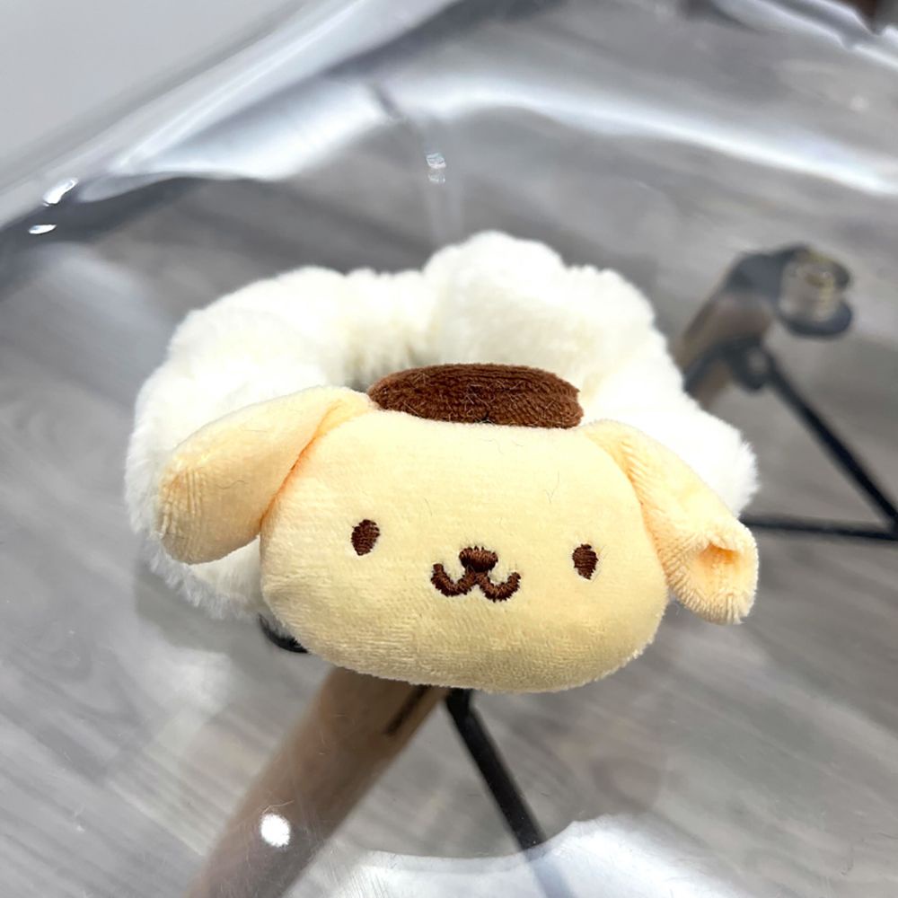 Dây buộc tóc đàn hồi thiết kế gấu cún có tai hoạt hình nhiều màu sắc tùy chọn phong cách Hàn Quốc xinh xắn dành cho nữ