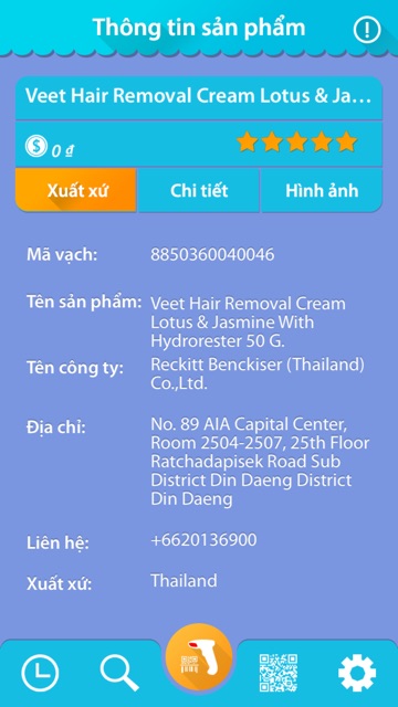 kem tẩy lông veet hàng xách tay có mã vạch check