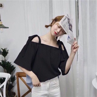 Áo trễ vai cột dây xinh