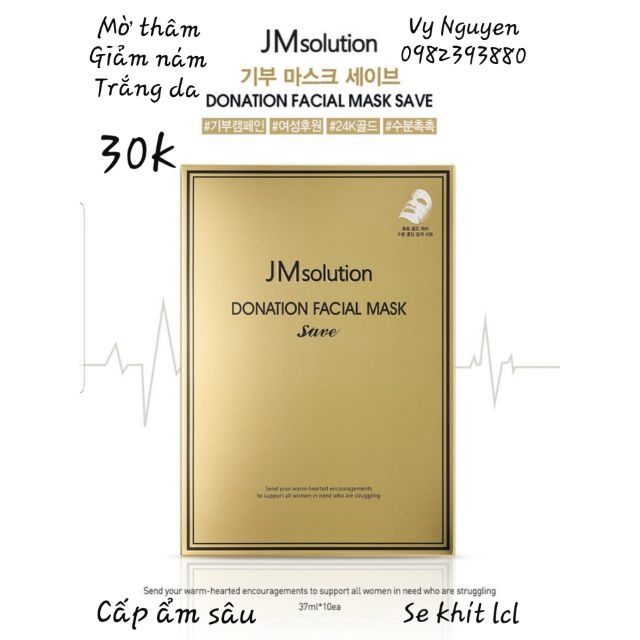 Mặt nạ JM solution donation facial Hàn Quốc mẫu mới