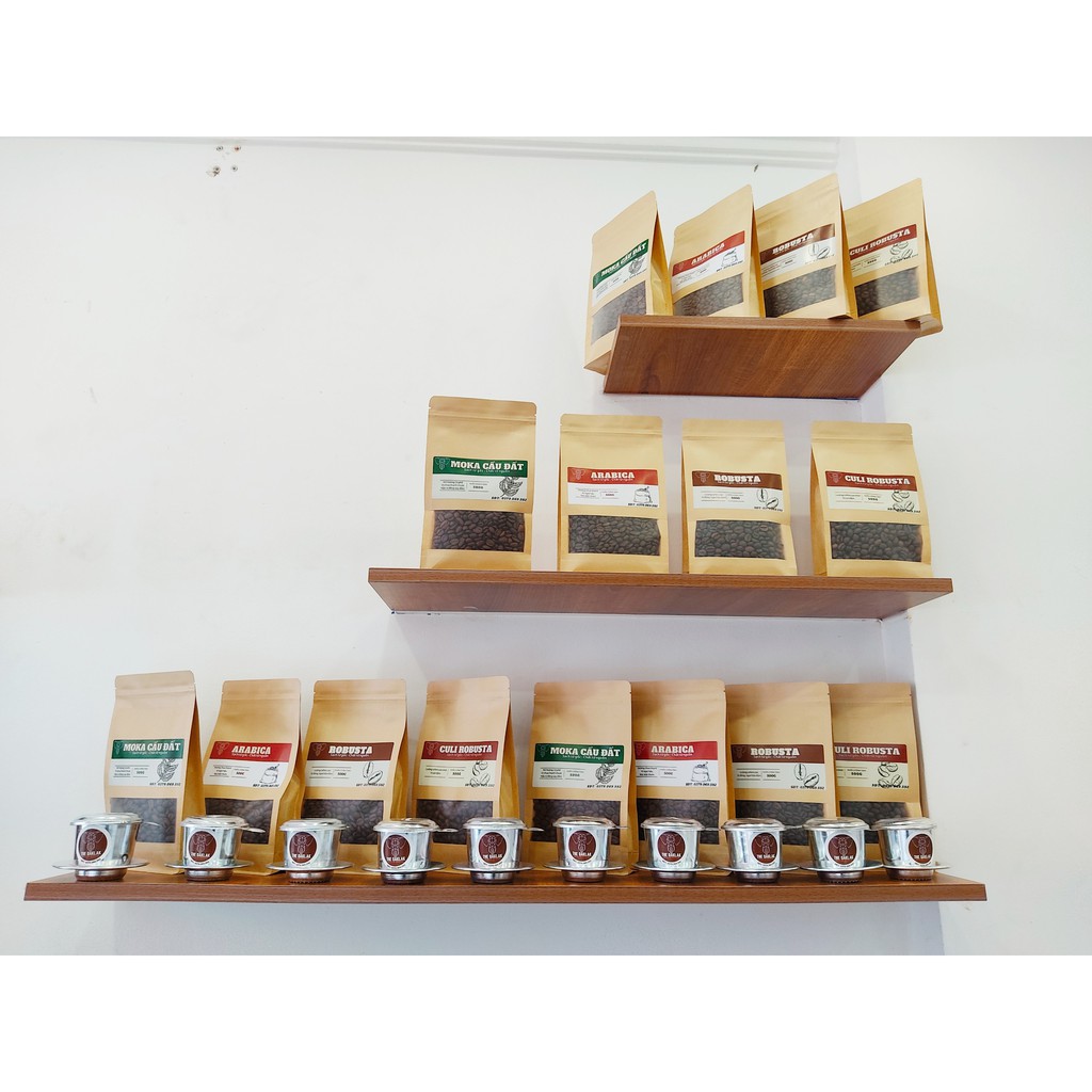 Cà phê Moka Cầu Đất nguyên chất rang mộc THE DAKLAK nữ hàng cà phê pha phin / pha máy/ cold brew. | BigBuy360 - bigbuy360.vn