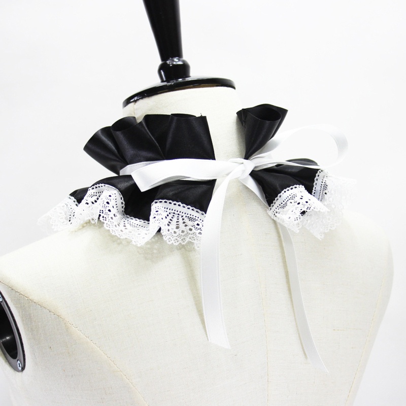 Cổ Áo Giả Bằng Vải Satin Viền Ren Có Thể Điều Chỉnh Phong Cách Lolita Cổ Điển Cho Nữ Hóa Trang | BigBuy360 - bigbuy360.vn
