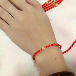 VÒNG TAY CHỈ ĐỎ KIM VÀNG MAY MẮN