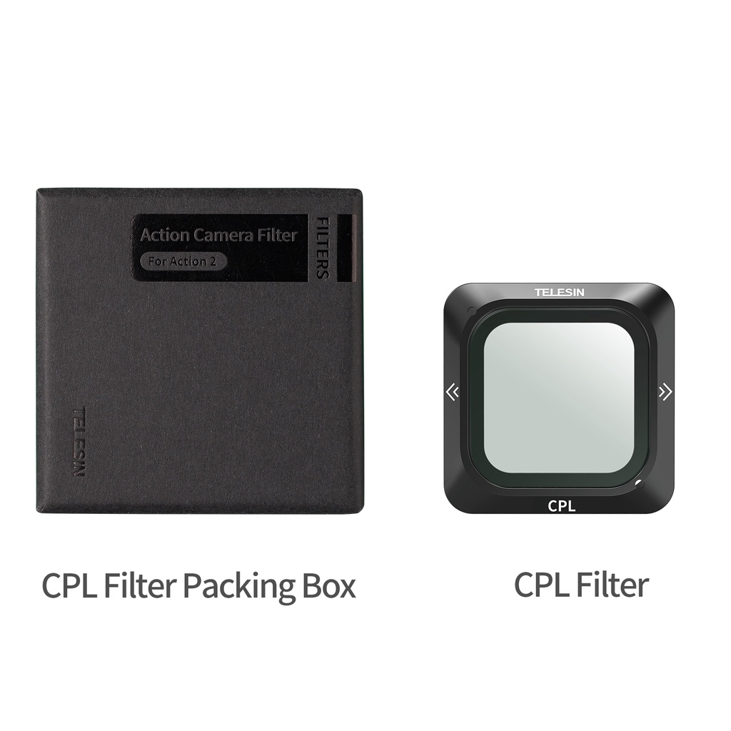 Bộ Lọc Ống Kính TELESIN CPL ND8 ND16 ND32 Cho Máy Ảnh DJI Action 2 Camera ND CPL