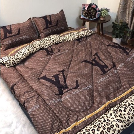 Trọn bộ 5 món ga gối chăn phao poly cotton có ruột bông dày loại 1 ( nhắn chọn mẫu )