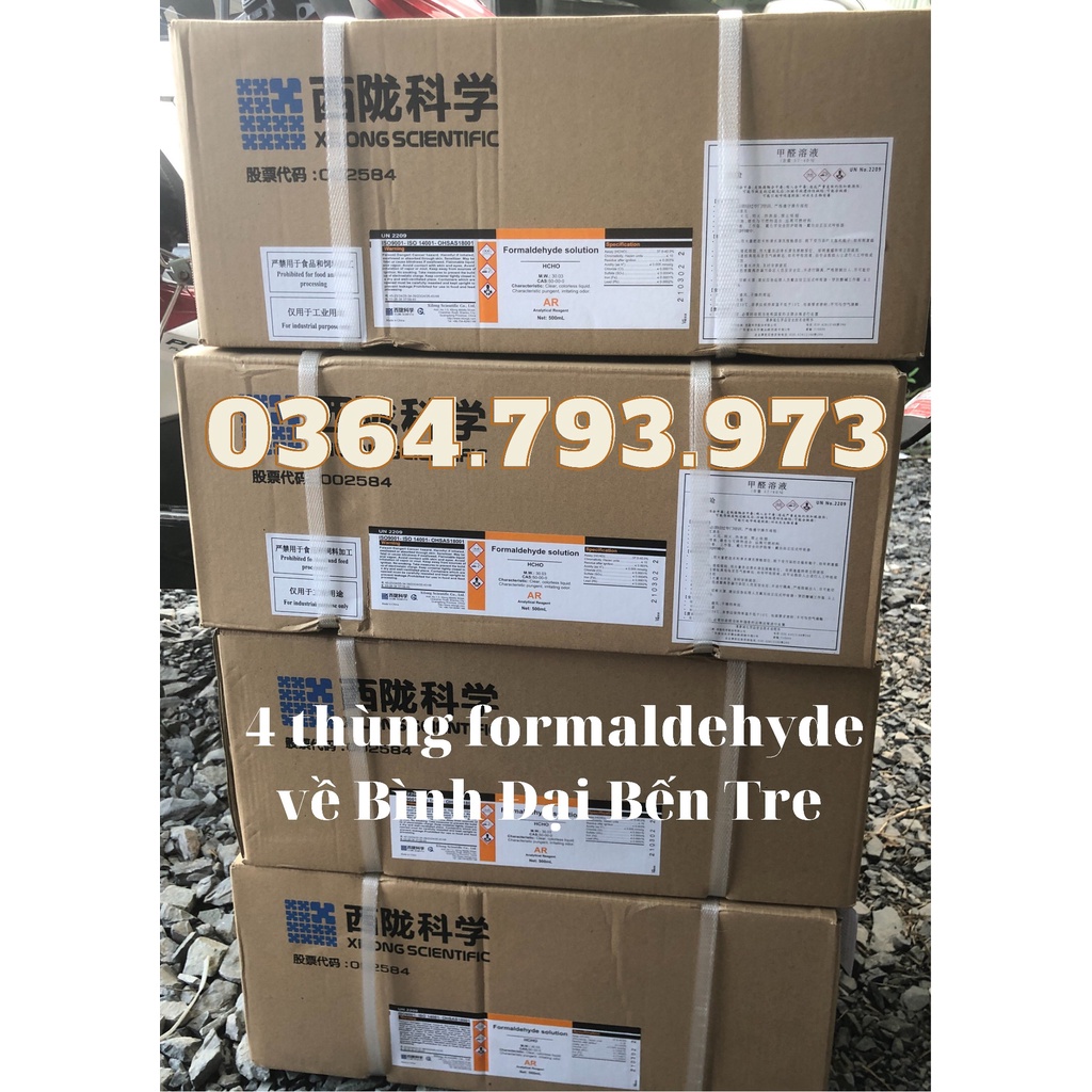 Formalin ⚡ Formaldehyde ⚡ Phóc Môn Tinh Khiết 37% ⚡ Chai 500ml