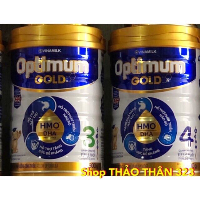 [Mẫu Mới] SỮA BỘT Optimum Gold 3-Gold 4 Lon 900gram