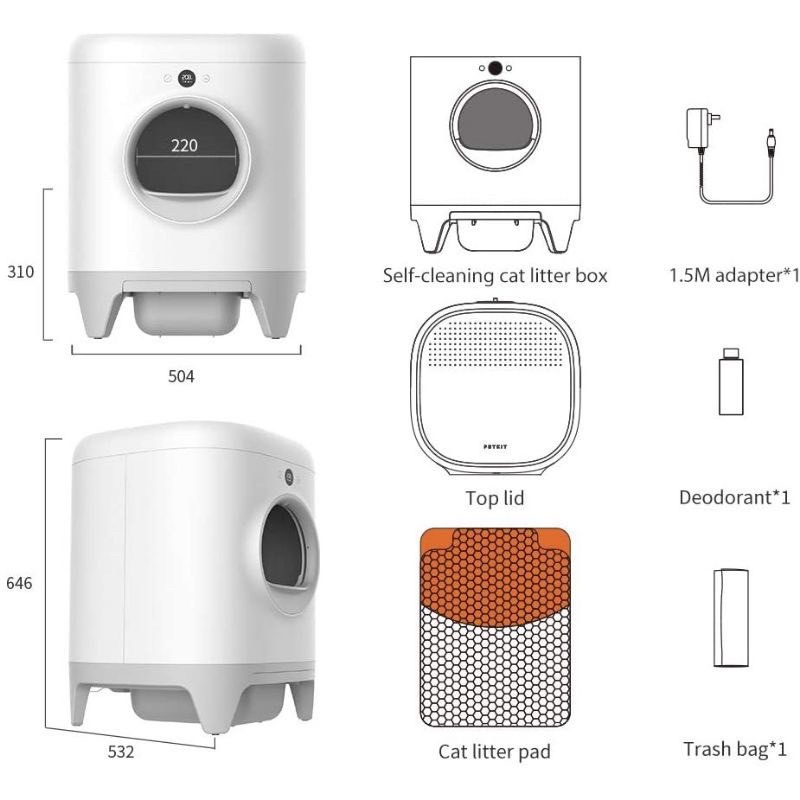 MÁY DỌN PHÂN MÈO TỰ ĐỘNG PETKIT PURA X