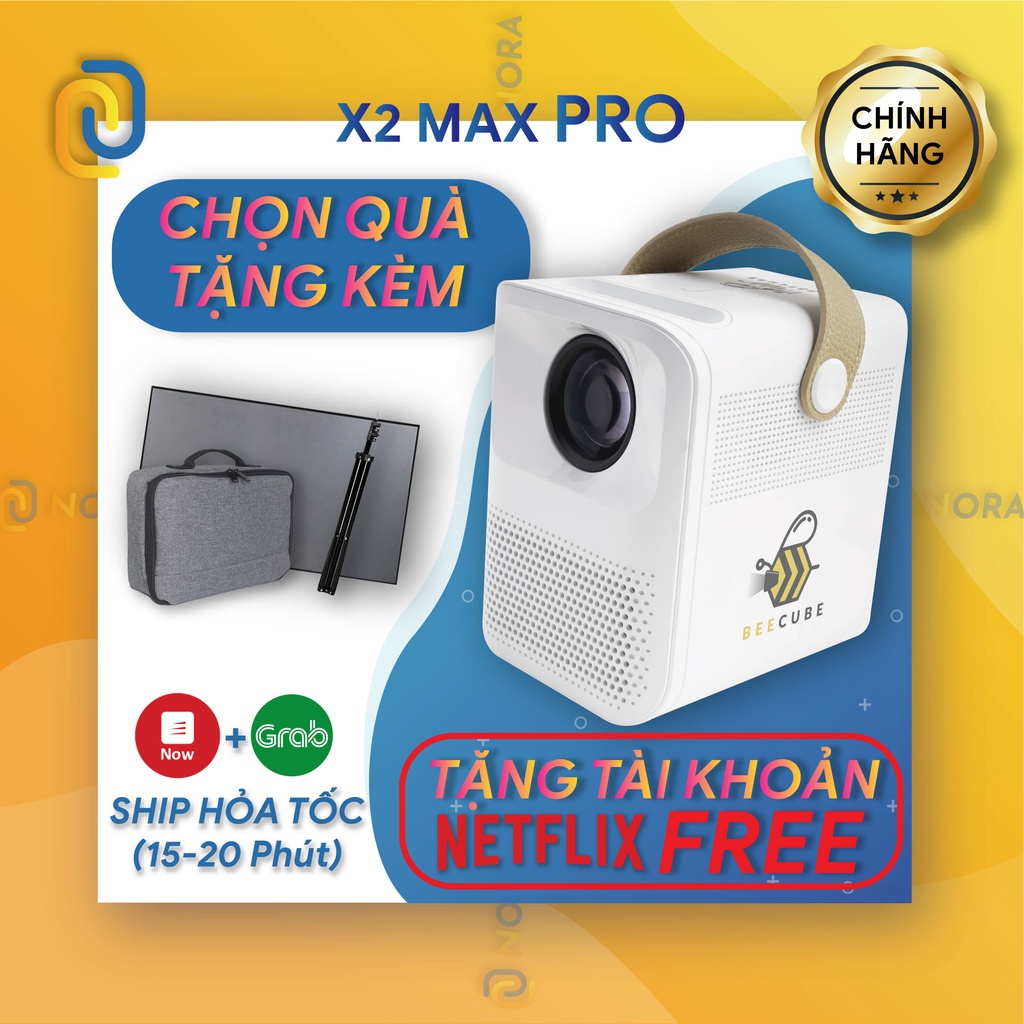 Máy Chiếu Mini BeeCube X2 Max - Chill Netflix - Xem phim VTV-  Chính Hãng Beecube Bảo hành 12 tháng