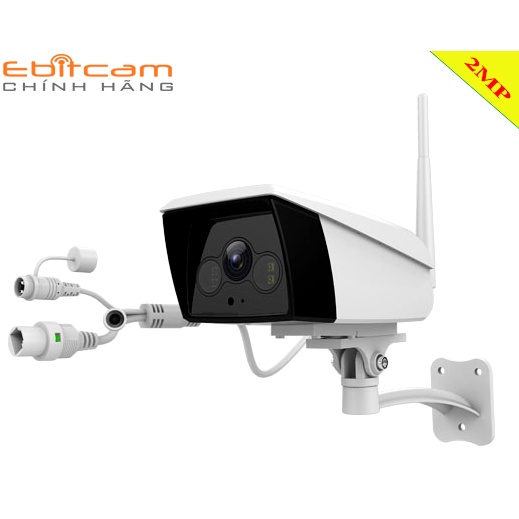 CAMERA IP WIFI NGOÀI TRỜI EBITCAM EBO2 FHD 1080P - đàm thoại 2 chiều - hỗ trợ thẻ nhớ lên 256G, hàng chính hãng