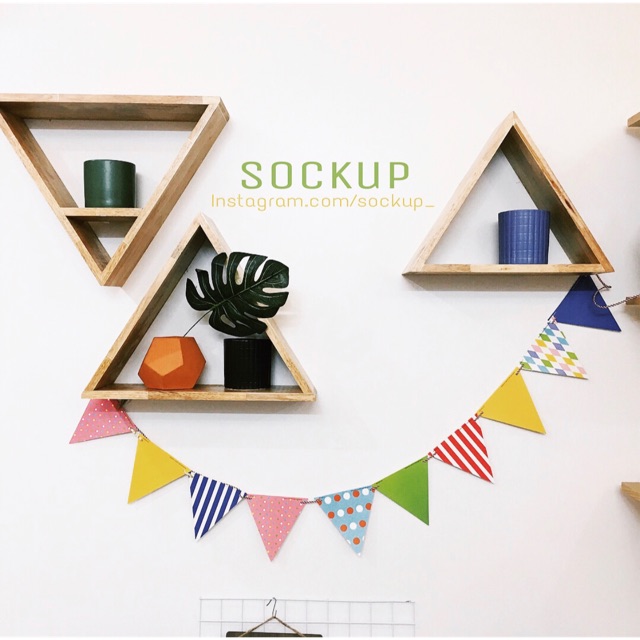 Cờ trang trí kẻ sọc party flags