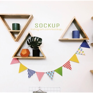 Cờ trang trí kẻ sọc party flags