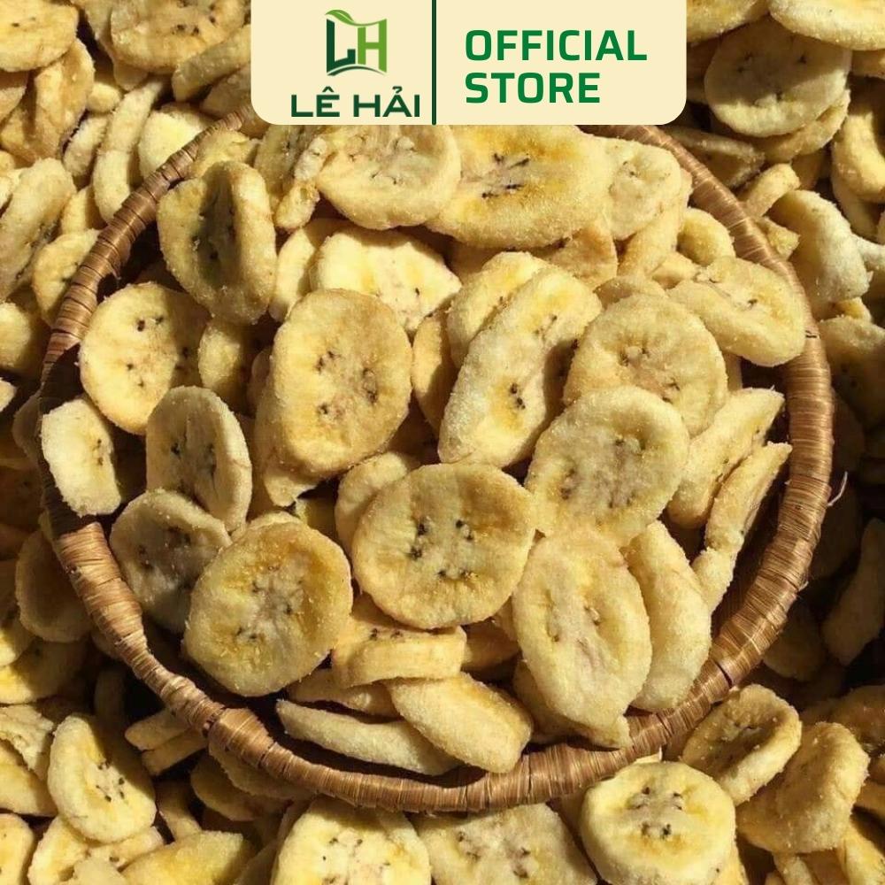 [Mã GROSALE1 giảm 8% đơn 500K] Chuối sấy Lê Hải, giòn ngọt, không chát, nguyên miếng 250g / 500g / 1kg