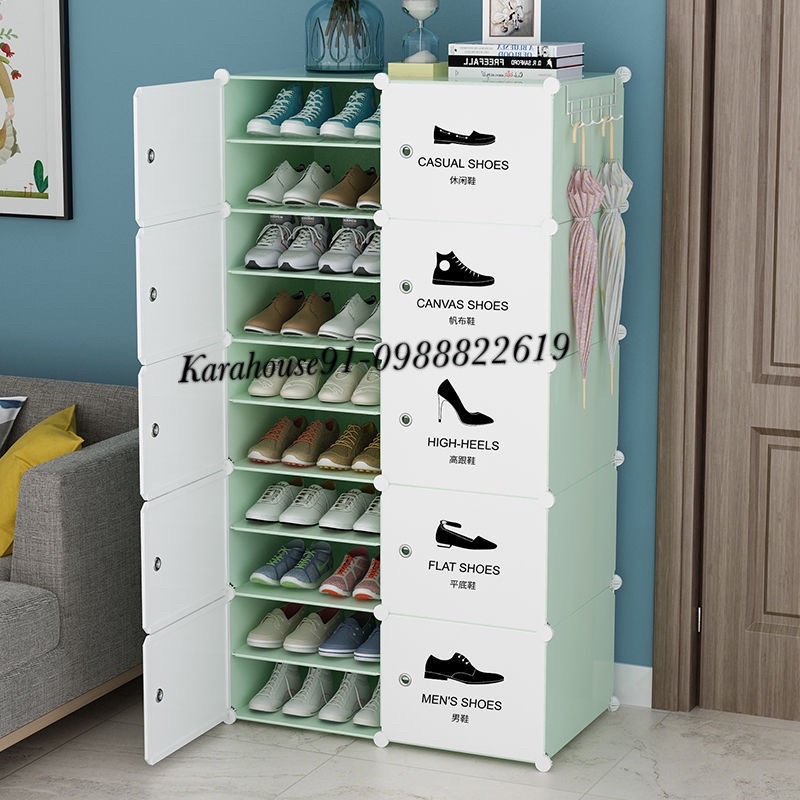 SALE- Tủ Đựng Giày Lắp Ghép 20 Ô chia ngăn. Mỗi ngăn để được 2 đôi.