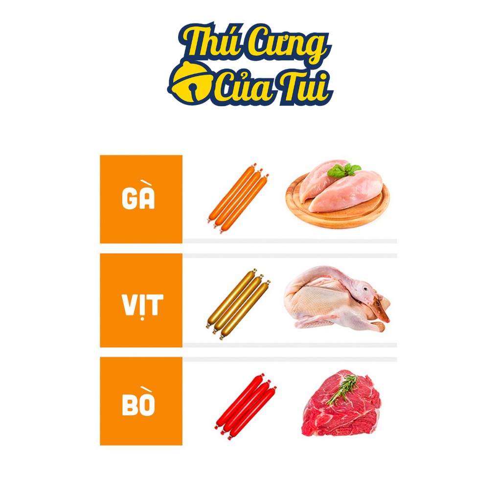Xúc Xích Cho Mèo Chó Hamster Thú Cưng Dinh Dưỡng Giàu Vitamin, Đạm Bioline - Thú Cưng Của Tui