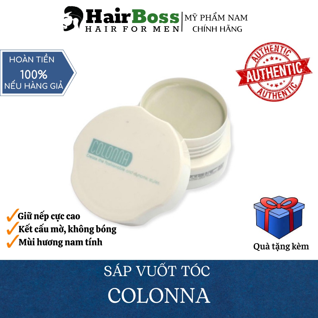 Sáp vuốt tóc Colonna Hair Mud chính hãng giữ nếp tạo kiểu tóc