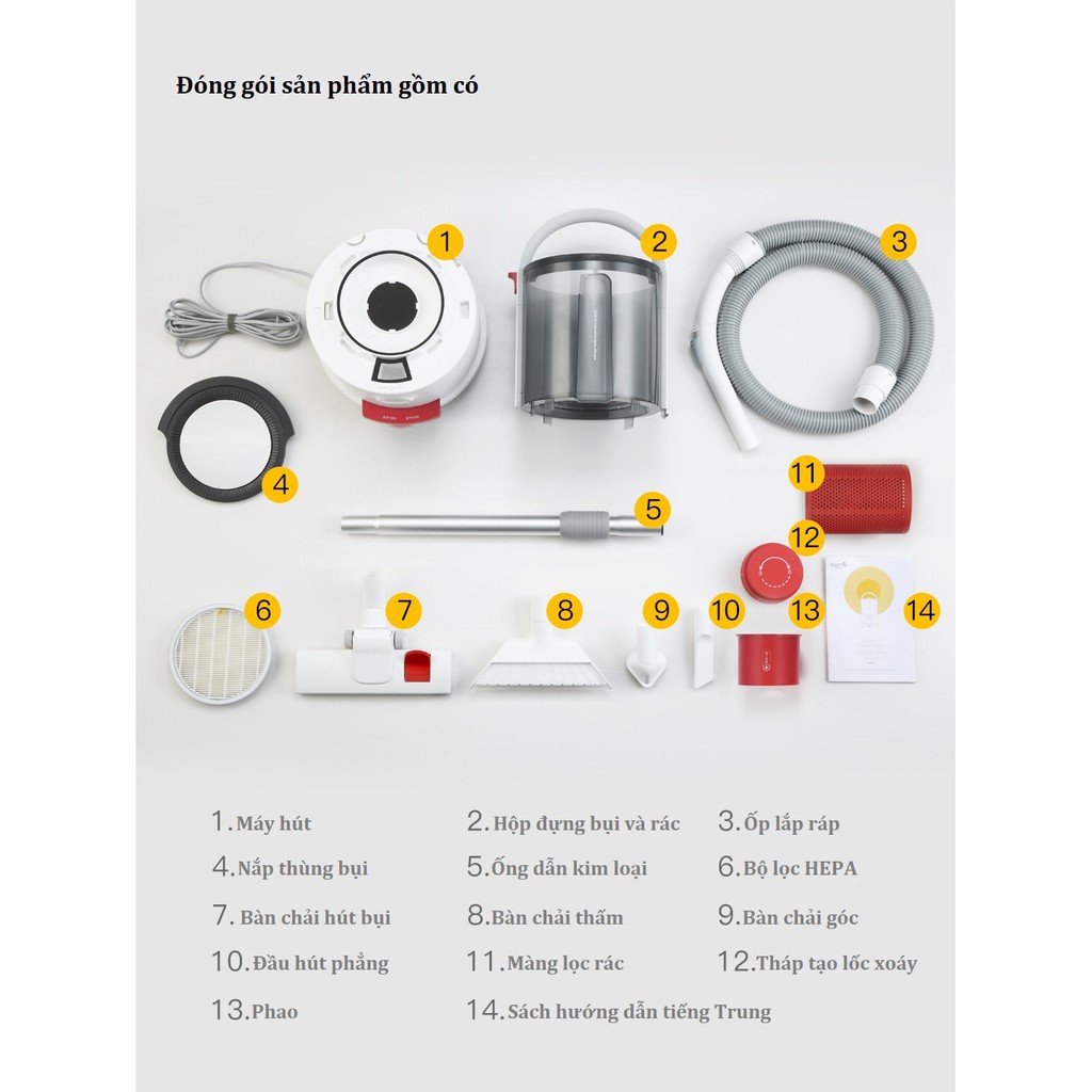 Máy hút bụi khô và ướt Deerma TJ200 | BigBuy360 - bigbuy360.vn