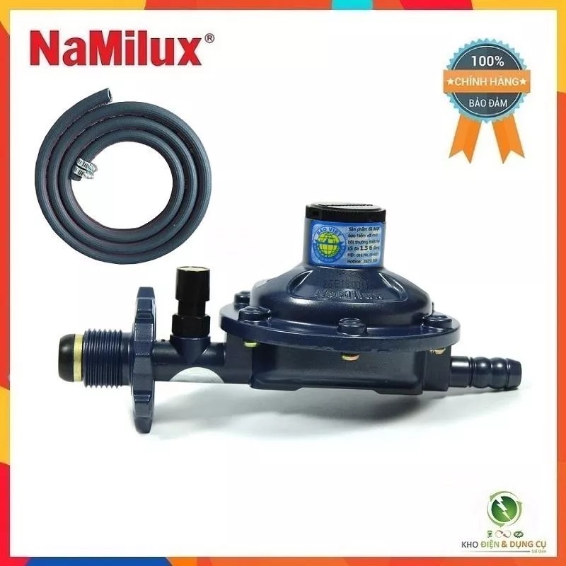 Van gas an toàn NaMilux NA-339S - Bộ van dây điều áp ngắt gas tự động