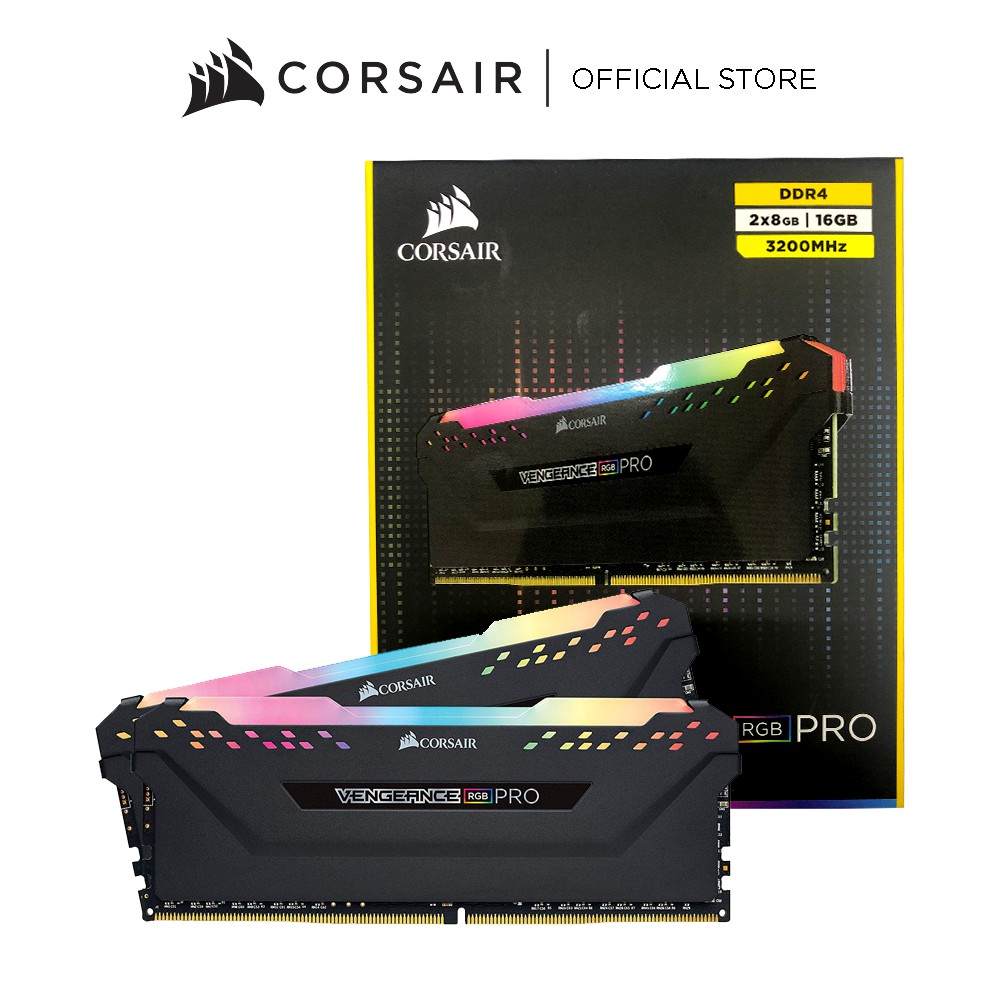 Ram PC Corsair Vengeance RGB Pro 16GB 3200Mhz DDR4 (2x8GB) CMW16GX4M2E3200C16