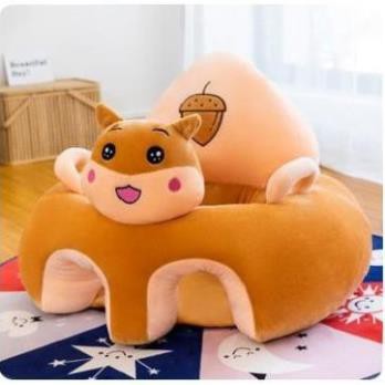 Ghế tập ngồi, ăn dặm hình thú nhồi bông cho bé, trẻ em sơ sinh cao cấp siêu cute nhiều màu được chọn mẫu (có bông sẵn)