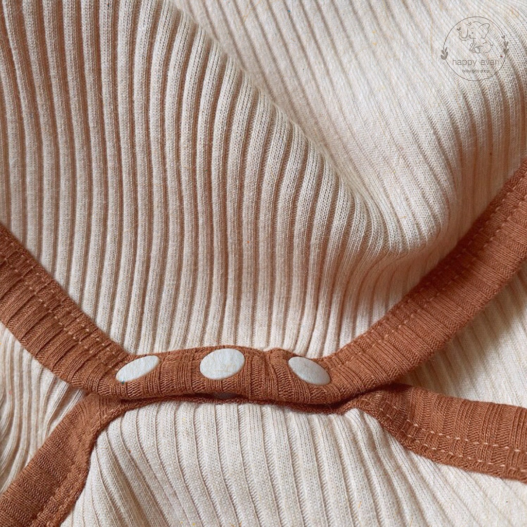 [Freeship] [Auth Tiny People] Bodysuit body chip ngắn tay, cotton tăm lạnh mềm mát, co giãn cực tốt, tông màu ấm áp.