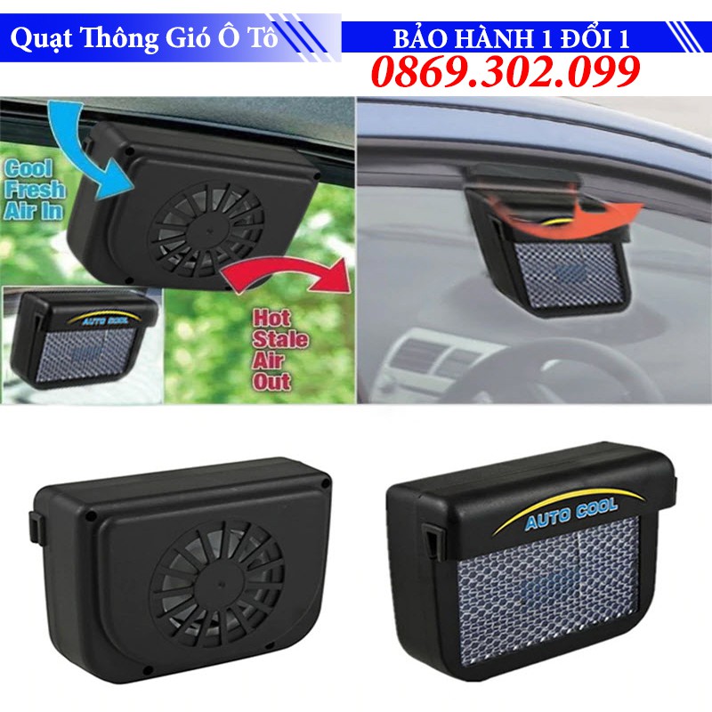 Quạt thông gió ô tô chạy năng lượng mặt trời Auto Cool