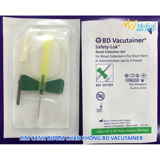 Kim bướm lấy máu chân không BD Vancutainer 23G