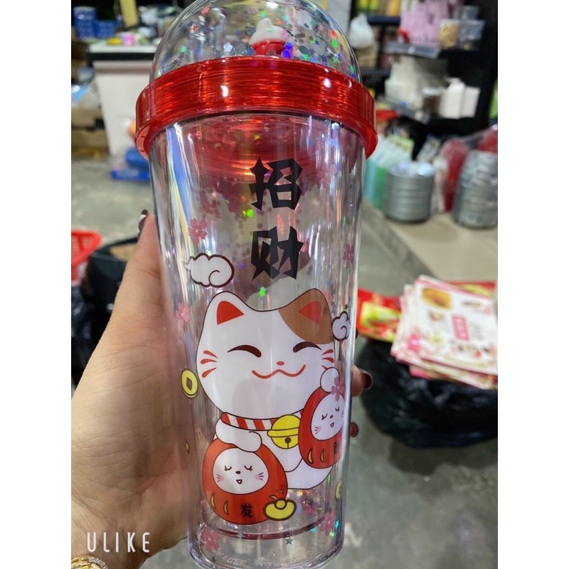 Ly giữ nhiệt  khủng long 2 lớp hoạt hình