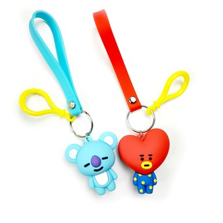 Móc khóa BTS BT21 nhựa ABS