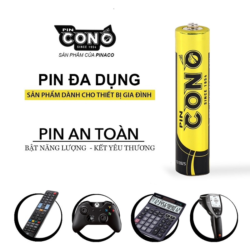 Pin Con Ó Pinaco - Pin AA/ Pin AAA - Pin Tiểu - Pin Đũa 1.5V