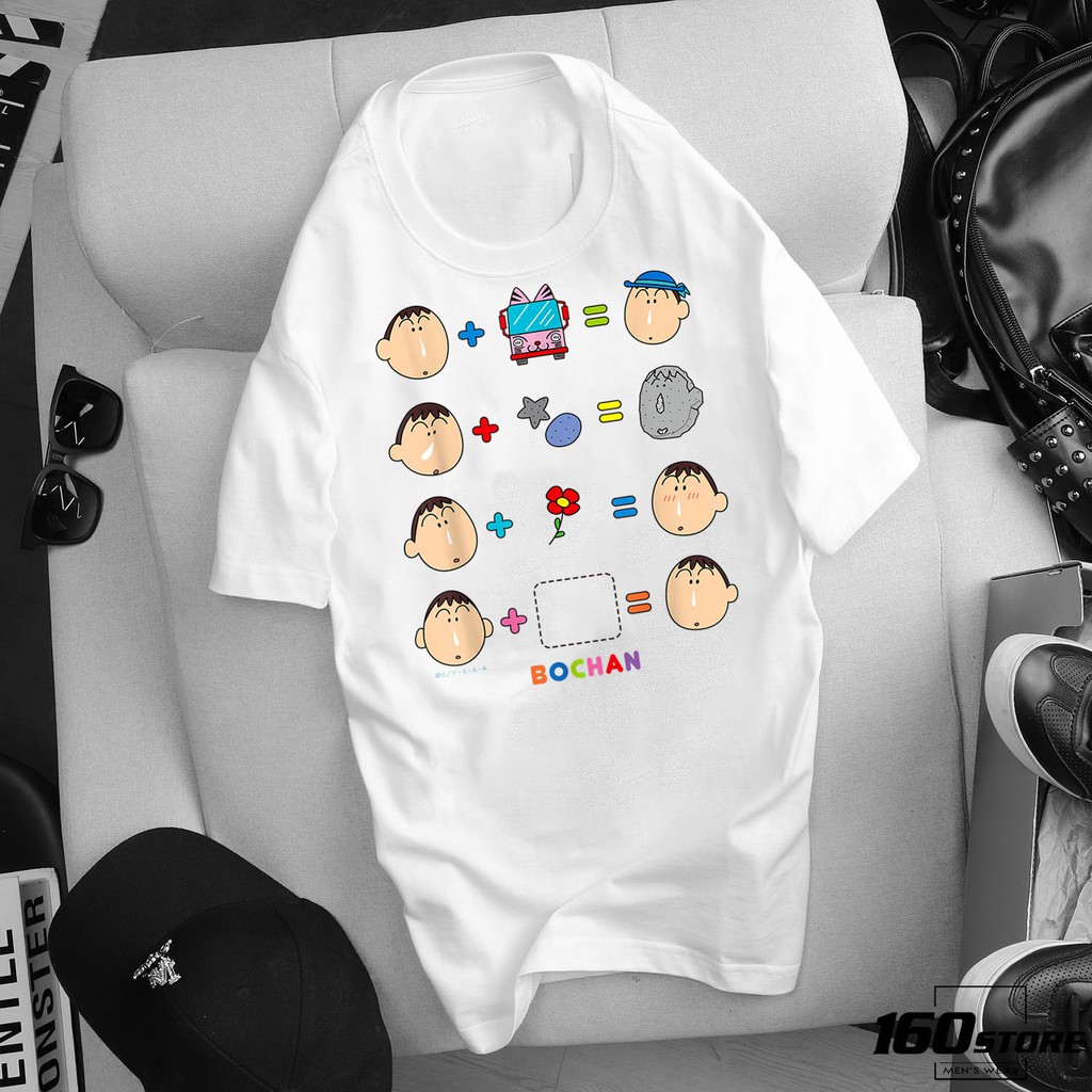 ÁO THUN UNISEX CẬU BÉ BÚT CHÌ SHIN IN HÌNH KHÔNG AI CÓ GIÁ RẺ CỰC SHOCK CÓ SIZE TRẺ EM - 139