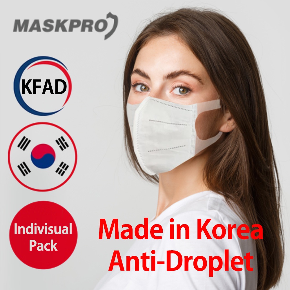 MASKPRO S1000 KF-AD Anti-Droplet Mask 10PCS Made in Korea