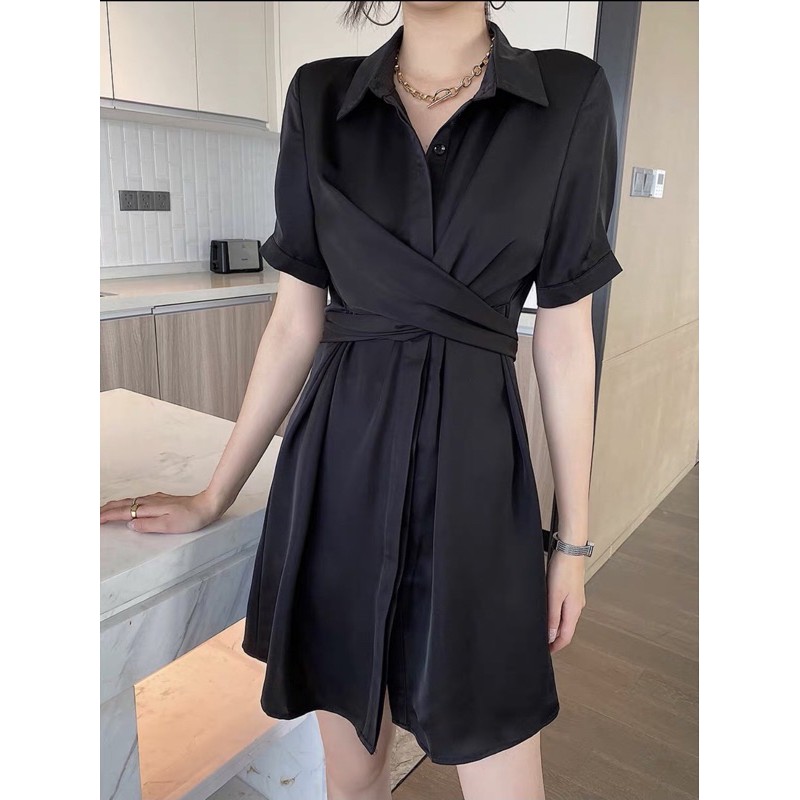 Váy lụa Thái sẵn đai buộc kiểu dáng siêu đẹp