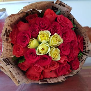 Hoa hồng bằng vải hàng si - C2