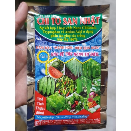 Hoạt chất Chitosan Nhật - Trừ nấm bệnh, kích thích tăng trưởng 50ml